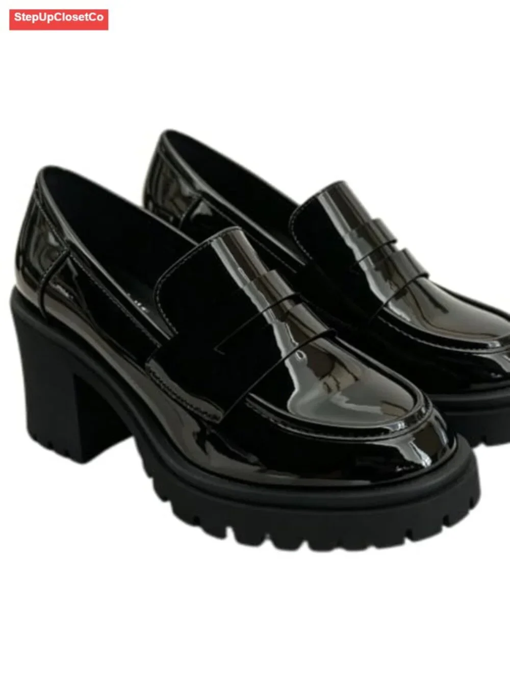 Women's Patent Leather Tassel Loafers Slip-On Dress Shoes